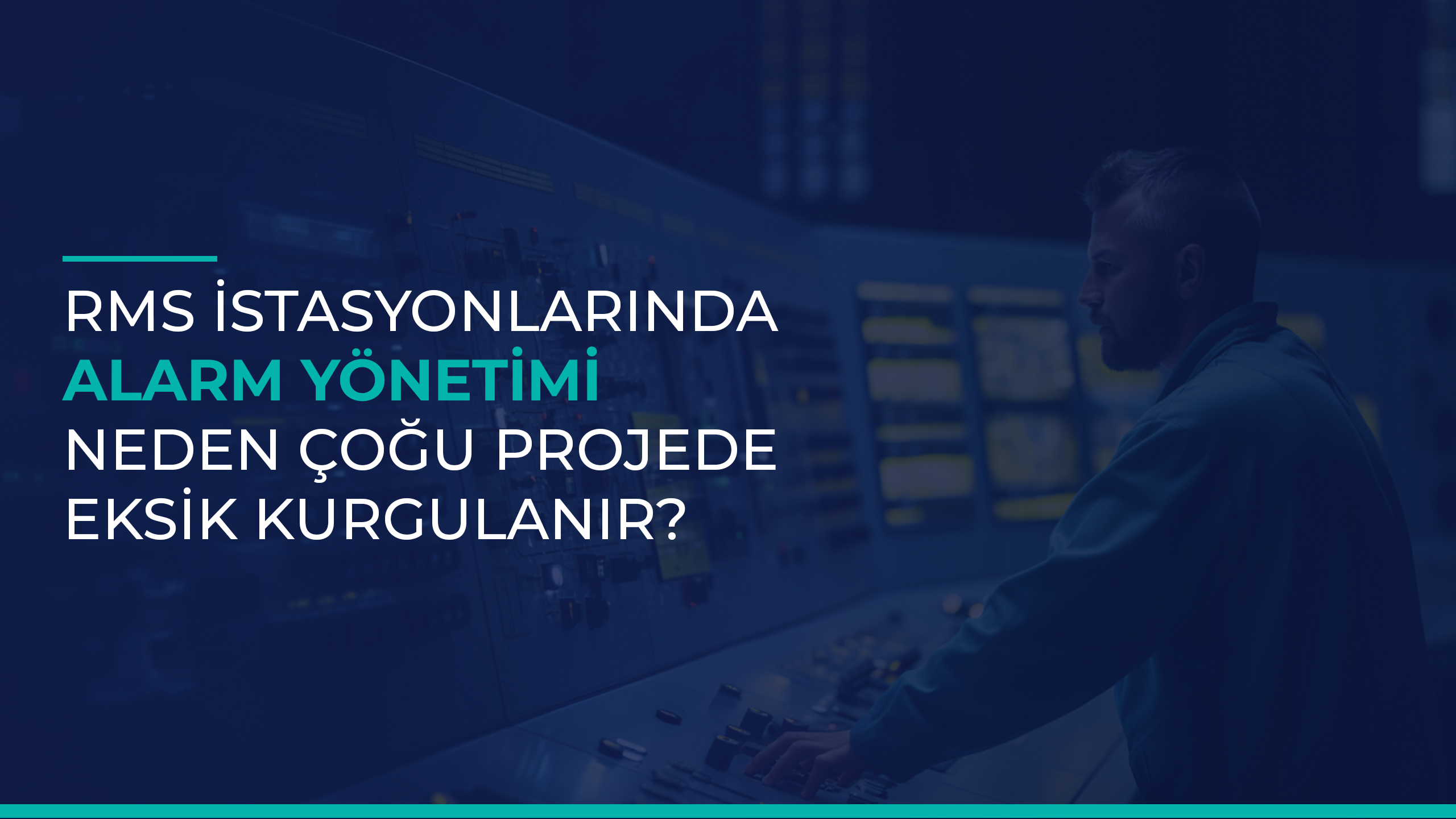 Basınç düşürme ve ölçüm istasyonunda operatör HMI paneli